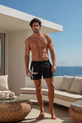 Noir Swim Trunk